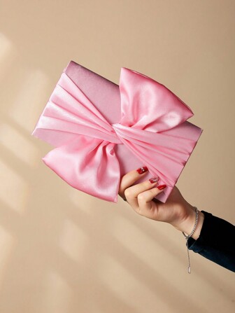 Faille Butterfly Shaped Clutch Purse For Party Valentines