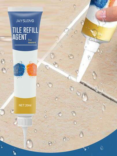 JAYSUING 3/1 peças de agente de vedação para pisos de azulejos, à prova d'água e de mofo, para cozinhas e banheiros domésticos, agente de rejuntamento para juntas de azulejos - pátio - vaso sanitário - banheiro, presentes para familiares e amigos (modelos novos e antigos enviados aleatoriamente)