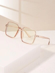1/2/3 PCS Women's Acrylic Bohemian Style Large Square Frame Fashion Glasses Frame For Daily Reading And Work Commuting - Multicolor - View 4