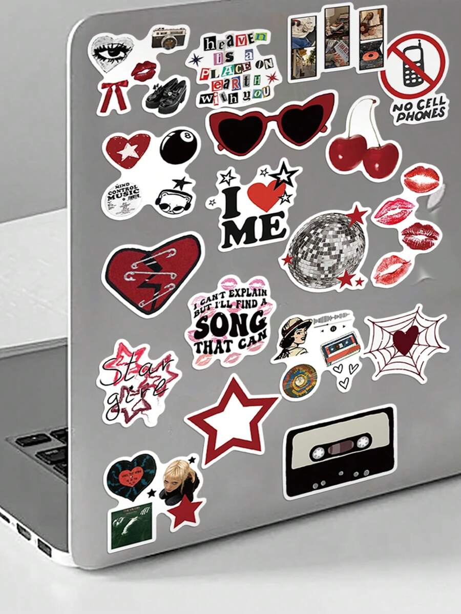 50Pcs Downtown Y2K Girls Stickers Waterproof PVC Gift Cartoon