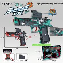 High-Tech Water Shooting Paintball Gun - Exciting Adventure Toy For Kids, Perfect For Sunny Beach And Pool Fun, No Water Bullets Included - Multicolor - View 9