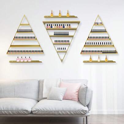 HOHOBLA LOYALHEARTDY-BTG Wall-Mounted 5-Tier Salon Nail Polish Display Rack Cosmetics Display Shelves NEW[Best Gift For Family&Friends]