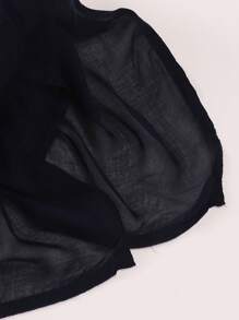 1pc 180*85cm Women's Solid Color Breathable Soft Modal Hijabs Scarf For Abaya Women Veil