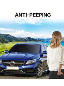 1 Roll 50x300cm/19.68*118.11in 1/5/15/25/35/50% VLT Car Window Tint Window Privacy Film, Car Shade Front Windshield, Heat & UV Block And Scratch Resistant, Blackout Window Film Auto Car Windshield Sun Shade Roll