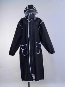 Áo mưa dài cho xe máy/xe đạp, áo mưa che phủ toàn thân không thấm nước, áo khoác mưa cho người lớn dùng khi đạp xe, đi bộ đường dài, du lịch trong thời tiết mưa, mát mẻ mùa hè, bãi biển, giữ ấm khi đi du lịch, quà tặng ngày lễ tình bạn, quà tặng cho cún cưng, lễ hội, trang trí tiệc tùng, lựa chọn mùa xuân hè, quà tặng cho phù dâu, trang trí phòng ngủ, trang trí phòng ngủ, bãi biển, du lịch, dành cho nam, dành cho nữ, kỳ nghỉ, đồ dễ thương. - màu đen - Xem 1