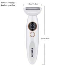 1pc USB Rechargeable 5W Electric 5-In-1 Multifunctional Lady Eyebrow Trimmer, Intimate Hair Removal Razor