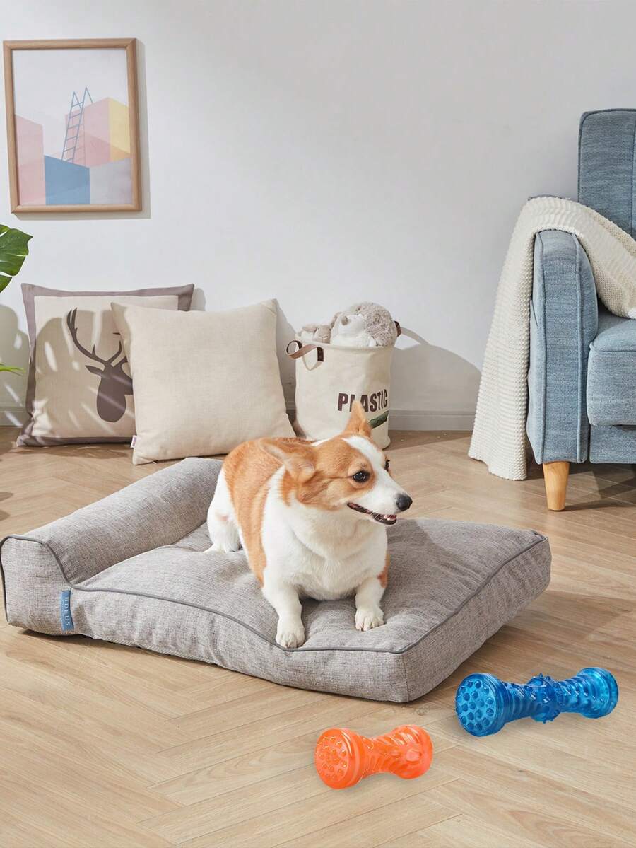 1 件 TPR 材质发声宠物玩具强力耐咬狗骨头形状宠物磨牙棒狗玩具适用于宠物室内无聊缓解玩具