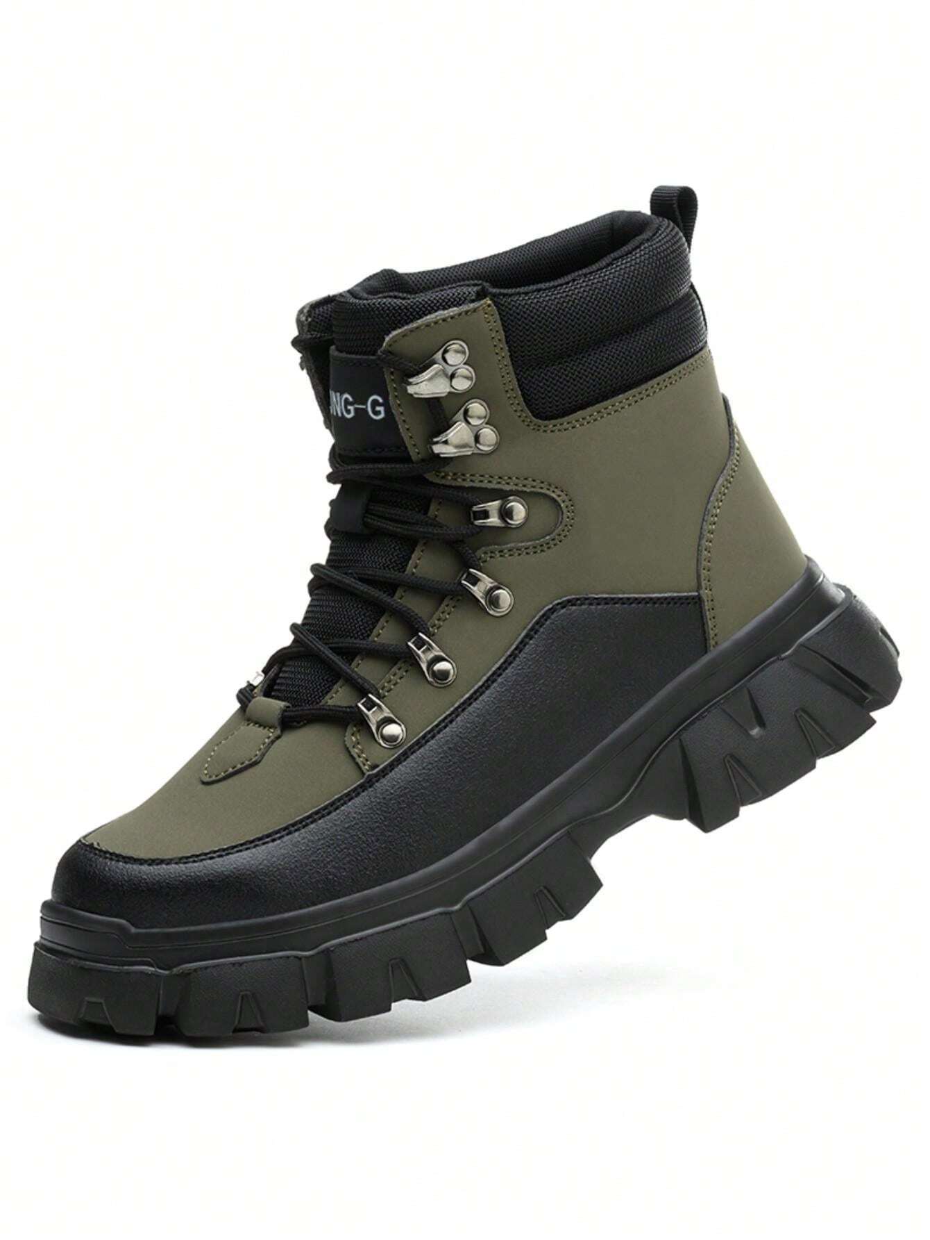 Dajingkj - Scarpe di sicurezza da uomo per saldatori, leggere, scarpe da lavoro con doppia protezione termica, protezione contro le ustioni, saldatori resistenti agli urti e alle perforazioni