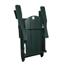 Folding Adirondack Chair, Relaxing Stackable Arm Rest Ergonomic HDPE All-Weather Adirondack Chair - 深綠色+HDPE+美式設計+美式傳統-4 - 查看 6