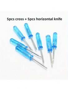 10pcs Blue Mini Screwdriver Set, Toy 2mm Crossword Puzzle Repair Tool, Suitable For Exercising Hands-On Ability, Small Repair Tool, Crystal Screwdriver Tool, Halloween, Christmas, Thanksgiving Gift, Tools For Men - View 7