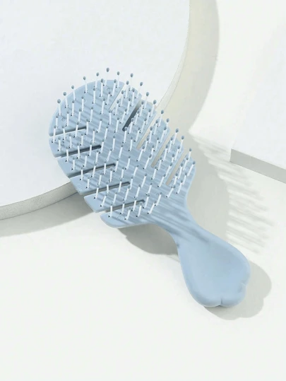 1pc Portable Anti-Static Mini Massage Hair Brush, Travel Essential Hair Comb