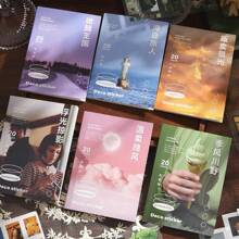 10 pezzi Adesivi, 5 pezzi Adesivi in PET, 5 pezzi Adesivi decorativi per diario creativo in carta Washi, Libro di adesivi in carta Washi per riviste