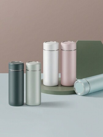 1pc Mini Stainless Steel Thermal Insulated Cup, Compact Portable Water Bottle For Women Back To School