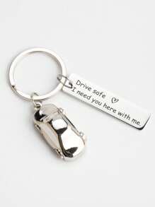 Personalized Custimized Drive Key Chains With Bar Pendant Stainless Steel Keychain Motorcycle, Car, Scooter, Aircraft, Truck, Steering Wheel, Compass Transportation Keychains BF Gift Husband