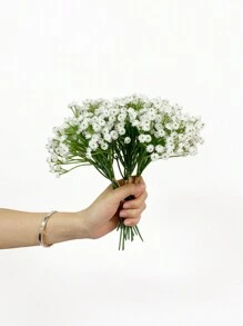 18 cái/gói bó hoa ren nữ hoàng Anne nhân tạo có thân, hoa giả Real Touch dùng cho gia đình, văn phòng, trang trí, vườn ngoài trời, đám cưới, quà tặng sinh nhật & tiệc tùng, ngày lễ tình nhân, quà tặng - trắng - Xem 3