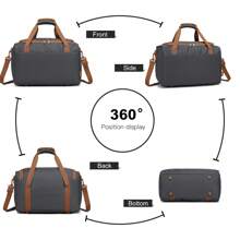 Lightweight ABS Hard Case Luggage Set With TSA Lock - 20 Inch Carry-On, 24 Inch, 28 Inch Check-In Suitcase And Cabin Duffel Bag - 2 Piece Travel Set Suitcase Set Travel Suitcase Suitcases Suit Case Durable Travel Luggage Carry On - Grey - View 3