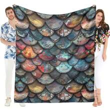 Luminous Dragon Scales Outdoor Blanket-Fashion's Artistic Touch - Phong cách thời trang - Xem 1
