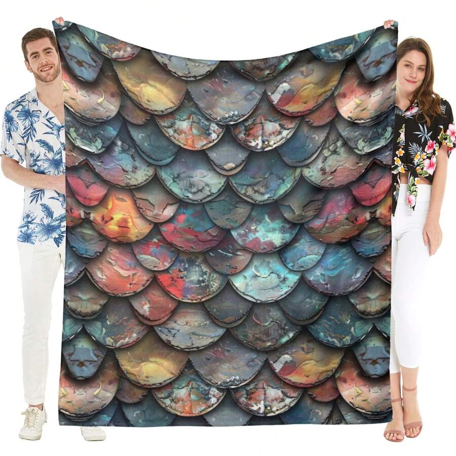 Luminous Dragon Scales Outdoor Blanket-Fashion's Artistic Touch - Phong cách thời trang - Xem 1