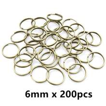 50-200 stuks Diameter 5-20mm Open Jump Rings Dubbele Lussen Goud Zilver Kleur Split Ringen Connectoren Voor Sieraden Maken Benodigdheden DIY Accessoires