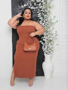 Mule Dress With Choker Collar, Summer 2024 - Màu nâu Sô-cô-la - Xem 1