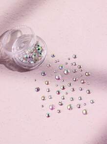 3pcs/Set Shiny Fashionable Luxury Star, Moon, Heart White Tooth Gems For Women