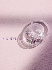 3pcs/Set Shiny Fashionable Luxury Star, Moon, Heart White Tooth Gems For Women