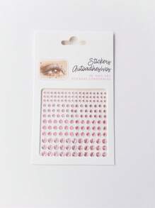 Naklejki na okrągłą twarz w wielu kolorach, brokatowe naklejki stereo Gem, makijaż, impreza świąteczna, styl Y2K, festiwal muzyczny, DIY, oczy, twarz, występy taneczne, imprezy, scena, cosplay, ślub, fałszywe tatuaże - Wielokolorowe - Zobacz 8