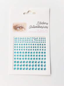 Naklejki na okrągłą twarz w wielu kolorach, brokatowe naklejki stereo Gem, makijaż, impreza świąteczna, styl Y2K, festiwal muzyczny, DIY, oczy, twarz, występy taneczne, imprezy, scena, cosplay, ślub, fałszywe tatuaże - Wielokolorowe - Zobacz 9