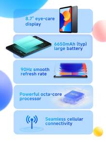 Xiaomi Mi Redmi Pad SE 8.7 Wifi Smartpad 4GB+64GB Global Version 8.7-Inch Eye-Protecting Display 90Hz Smooth Refresh Rate 6650mAh (Typ) Large Battery Powerful Octa-Core Processor Seamless Cellular Connectivity