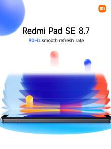 Xiaomi Mi Redmi Pad SE 8.7 Wifi Smartpad 4GB+64GB Global Version 8.7-Inch Eye-Protecting Display 90Hz Smooth Refresh Rate 6650mAh (Typ) Large Battery Powerful Octa-Core Processor Seamless Cellular Connectivity