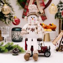 1 pezzo/set da 3 pezzi, altezza 50/44/52cm, decorazioni natalizie nordiche con gambe sospese, figure di Babbo Natale, pupazzo di neve, alce e gnomi europei, ornamenti natalizi, ciondoli nani, migliori regali, decorazioni natalizie, decorazioni per la stanza invernale, decorazioni natalizie per la casa, regali di Natale - Multicolore - Visualizzare 13