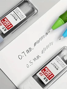 100pcs/Pack 0.5mm/0.7mm HB Automatic Pencil Lead Refills, High Capacity, Anti-Break, For Drawing, Student Use Back To School