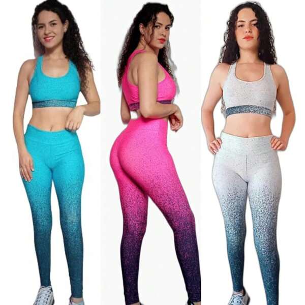 kit 3 Conjuntos, Top e calça Feminino