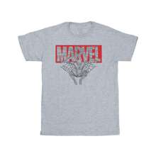 Marvel Mens Spider Man Logo Red T-Shirt (Sports Grey)