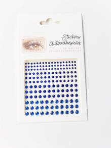 Naklejki na okrągłą twarz w wielu kolorach, brokatowe naklejki stereo Gem, makijaż, impreza świąteczna, styl Y2K, festiwal muzyczny, DIY, oczy, twarz, występy taneczne, imprezy, scena, cosplay, ślub, fałszywe tatuaże - Wielokolorowe - Zobacz 15