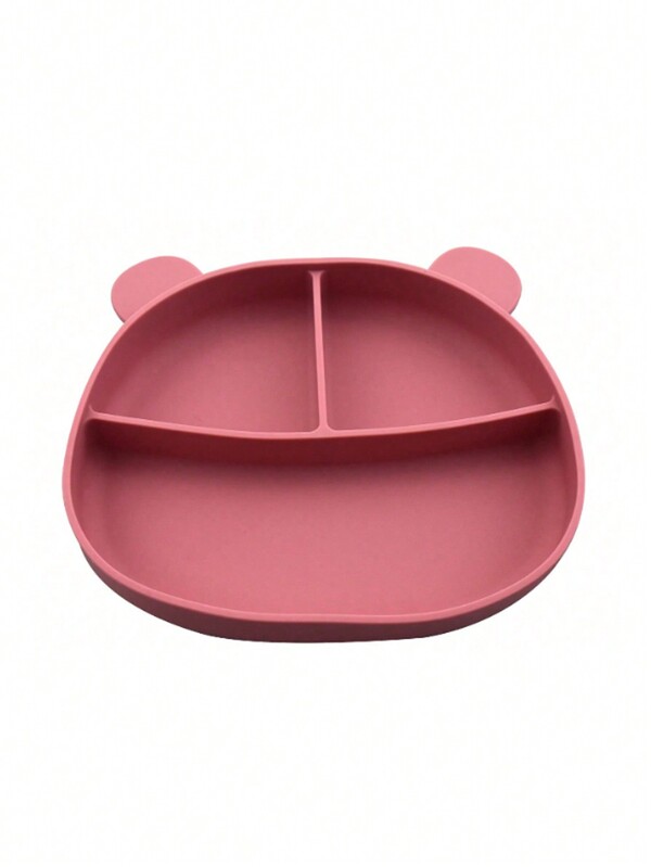 1pc Hot-Selling Silicone Panda Divided Meal Plate, Non-Slip Suction Cup Kids Dinnerware Tray For Toddlers