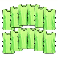 6pcs Unisex Athletic Jerseys, Durable Football/Soccer Practice Vests Team Sports Racerback Undershirts - Multicolor - View 8