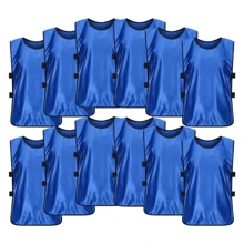 6pcs Unisex Athletic Jerseys, Durable Football/Soccer Practice Vests Team Sports Racerback Undershirts - Multicolor - View 6