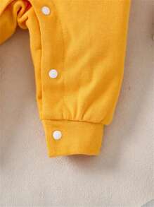 Baby Boy Adorable Animal 3D Print Long Sleeve Romper, For Fall/Winter