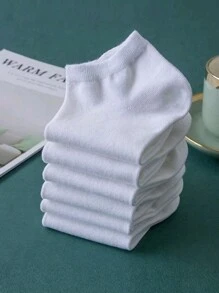 Bộ 10 đôi tất cổ thấp thoáng khí đơn giản, thấm hút mồ hôi, thường ngày cho cả nam và nữ, tất cổ thấp thấm mồ hôi khử mùi dùng cho thể thao, gia đình và giải trí, phù hợp cho cả nam và nữ, màu đen, xám, trắng - Nhiều màu - Xem 5