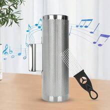 Instrumento de metal Guiro, instrumento Guiro para percusión latina, instrumento Guiro antideslizante ergonómico para ritmo latino en el escenario - Multicolor - Ver 9