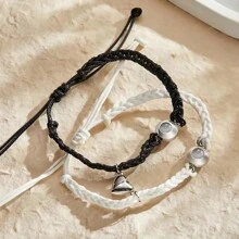 2 Stücke personalisierte Paarprojektionsarmband, Edelstahl magnetisches herzförmiges Foto-Projektionsarmband, individuell gestaltbares Doppelfotoarmband, individuelles Erinnerungsfoto, Paar Jahrestags Geschenk, Geschenk für Freundin, Freund, Beste Freunde, Familie, Feiertagsgeschenke