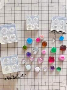 Miniature Heart Flower Resin Mold Simulation DIY Octopus Rabbit Animal Silicone Mold For DIY Gift Making