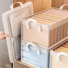 休闲 PVC 折叠式收纳盒，清晰视野，衬衫、毛衣、牛仔裤壁橱收纳盒 - 适用于家庭和宿舍的梳妆台抽屉隔板，坚固的钢架容器，用于存放布艺衣服、篮子、浴室、篮子礼品、篮子、篮子、盒子、白色垃圾桶、Korb、礼品、储物篮、便宜的篮子、可爱的礼品篮、针织篮、垃圾桶收纳盒、女士礼品篮、黑色洗衣篮、衣服篮收纳、网篮、房间收纳、家庭组织、家庭工具、意大利面过滤器、水槽、面盆、洗脸盆 - 彩色 - 查看 9