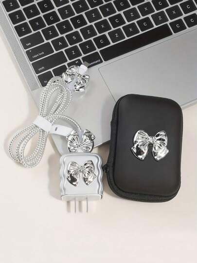 Cubierta protectora de cable de datos de 1,5 metros, dispositivo de bobinado, dispositivo de fijación, protección anti-rotura de cable de datos, juego de protección de cabezal de carga TPU, bolsa de almacenamiento de cable de datos con lazo EVA