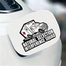 1pc Ambulance Vinyl Sticker - Waterproof And Durable, Perfect For Cars, Laptops, Etc. - Matte Finish, Easy To Attach And Remove - Multicolor - View 3