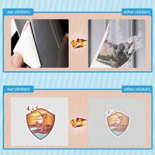 51Pcs Hunting Stickers Pack | Western Stickers,High Quality Stickers For Scrapbook,Graffiti Sticker,Journaling,Laptop,Bumper,Skateboard,Water Bottles,Computer,Cartoon,Hard Hat,Car Stickers,Stickers Can Bring A Lot Of Fun To Your Life,The Perfect Gift For Adults Back To School - Multicolor - View 5