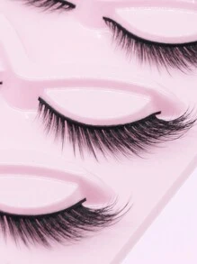 5 Pairs Of Slender Long Curly Fox Eye Manga Lashes Eyetail Elongated False Eyelashes 16mm