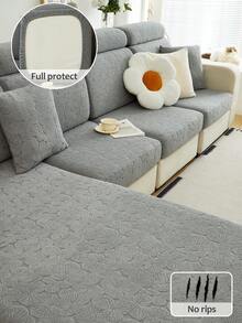 1 Pc Mint Hat Sofa Cover Cloth Sofa Cover All Inclusive Set Anti Cat Scratch Simple Elastic Universal Sofa Cover - Dark Grey - View 10