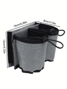 1 件行李手柄收纳袋带杯子和饮料架便携式水杯饮料储存手提箱通用手柄挂袋适用于所有行李箱手柄水瓶袋水袋大容量化妆品收纳袋化妆盒，适用于口红、刷子、护肤品、手机、硬币、小物品，适用于家庭、礼物、度假和节日万圣节圣诞节多功能用途 - 彩色 - 查看 5